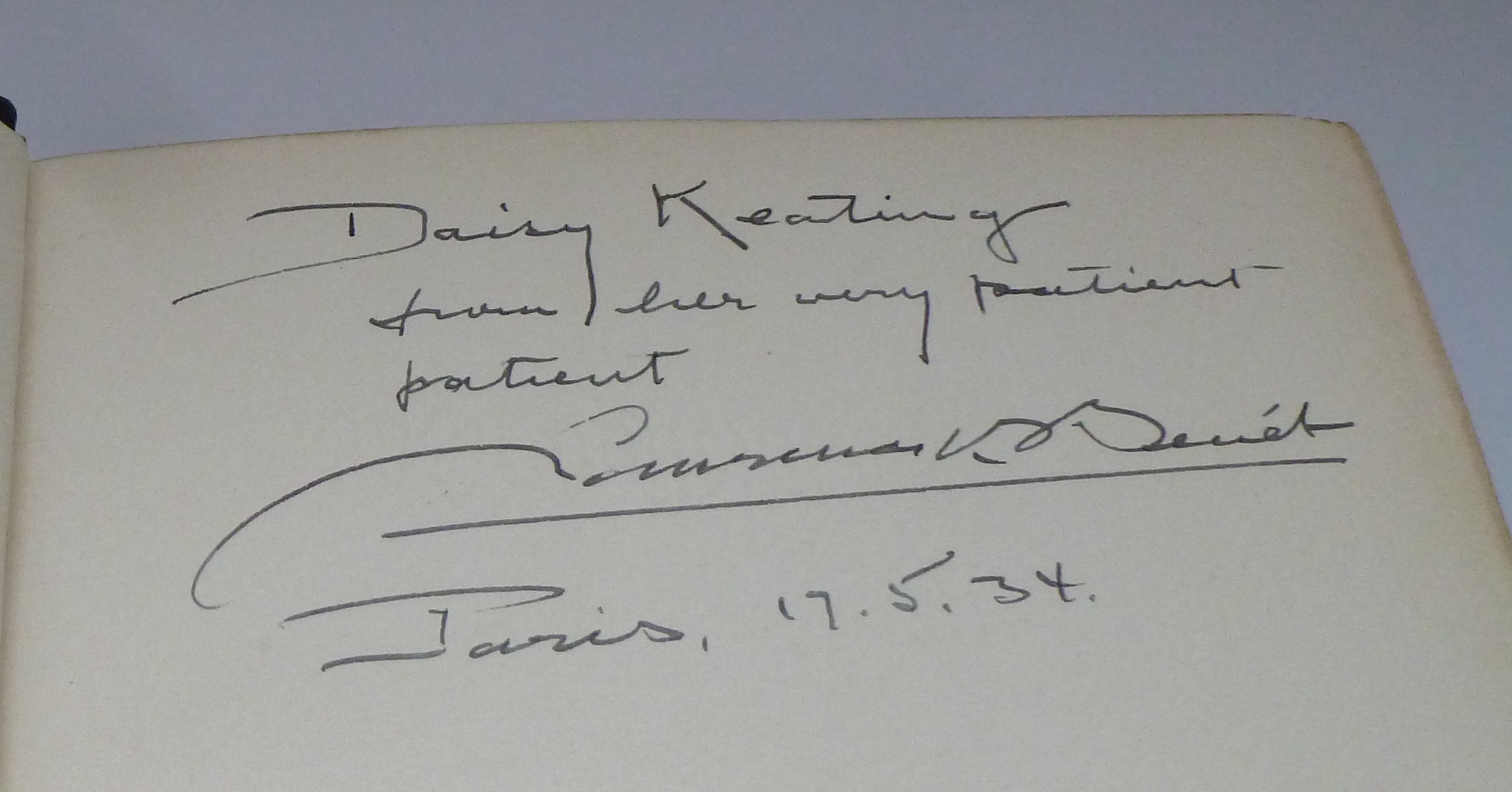A Portrait and a Poem. signature