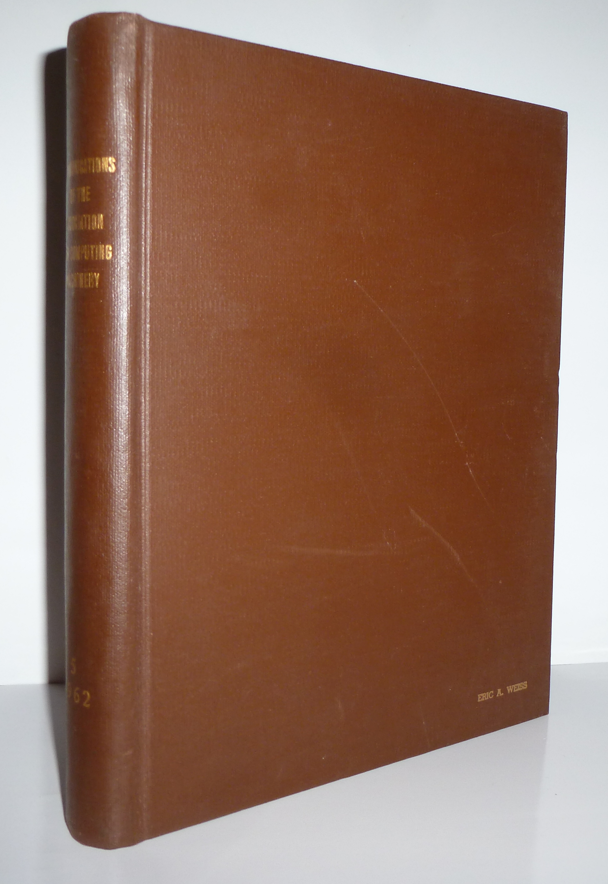 Communications Of The Association For Computing Machinery (ACM) by Weiss, Eric A. (editor)
